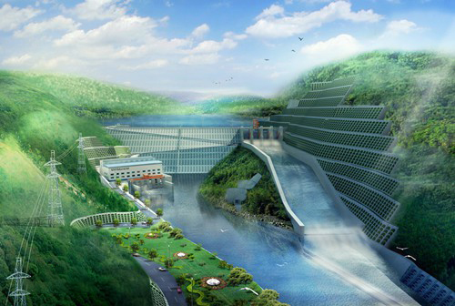 岭口镇老挝南塔河1号水电站项目